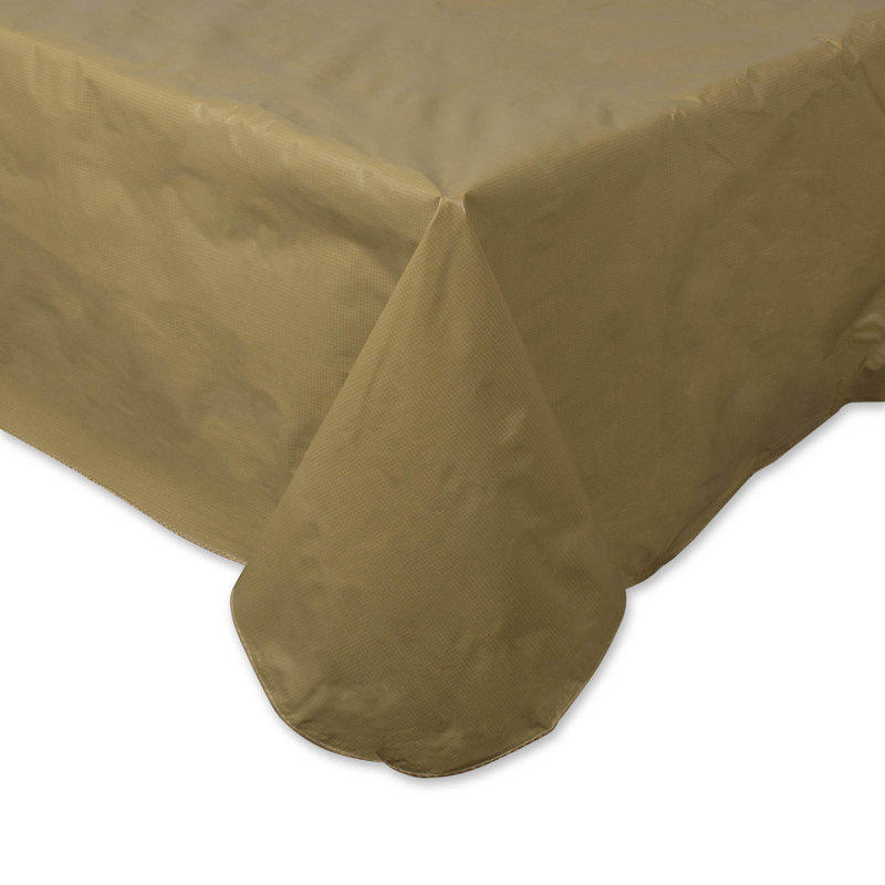 Burchill Solid Color Tablecloth, 52" L x 70" W, Taupe