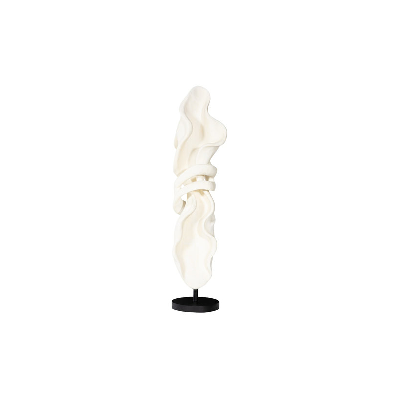 Cast Dancing Sculpture, Pirouette, Faux Bleached