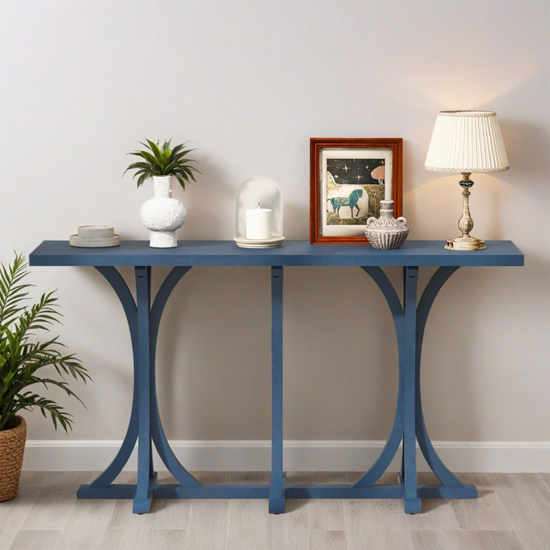 Console en bois 59,8 po, Marine