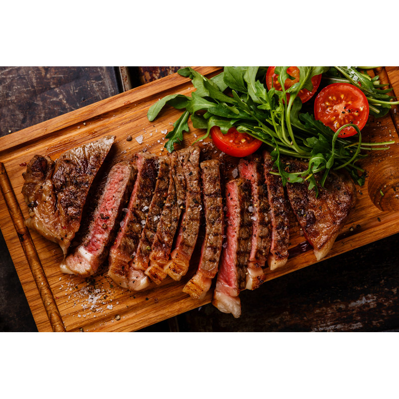 Sliced Grilled Beef by Lisovskaya - Wrapped Canvas Print, 30cm H x 46cm W
