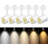 5-Colour Dimmable LED Track Lighting Heads Compatible with Single Circuit J Type Rail(Set of 6)-102487126