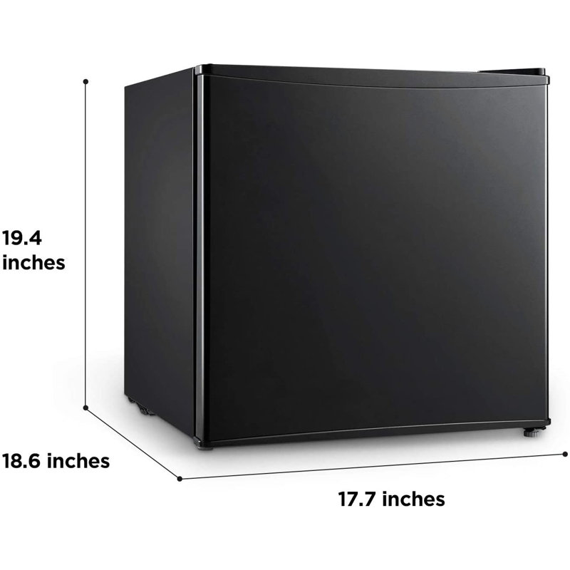 Midea 1.6 Cubic Feet Freestanding Mini Fridge, Black