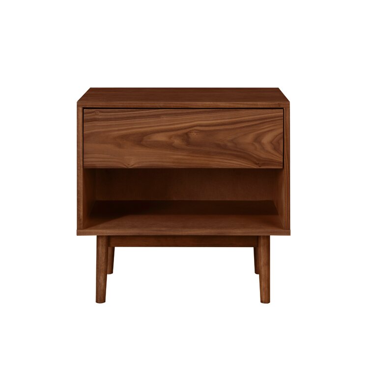 Indra 1 - Drawer Solid Wood Nightstand