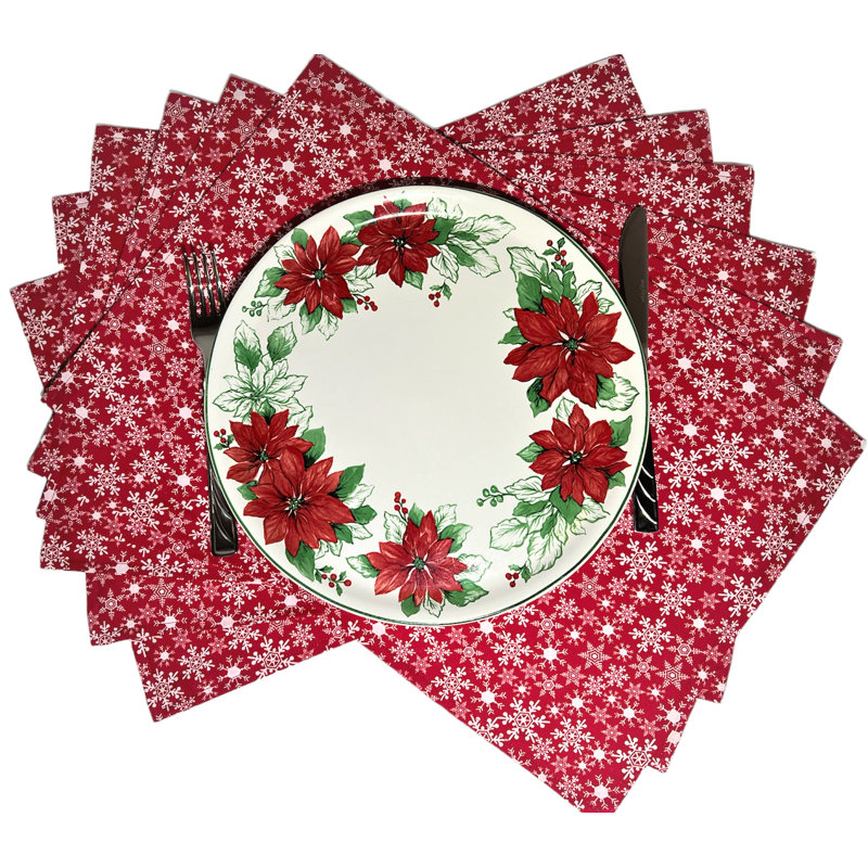 Ensemble de 6 napperons réversibles Christmas