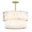 Simone 6 - Light Steel Dimmable Drum Chandelier