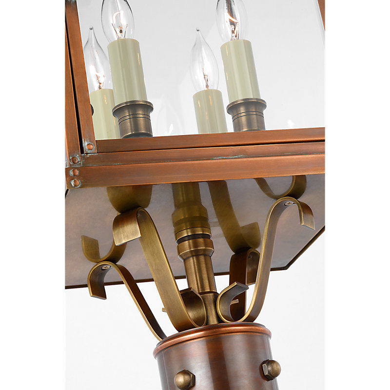 Chapman & Myers Bedford Post Lantern, Natural Copper