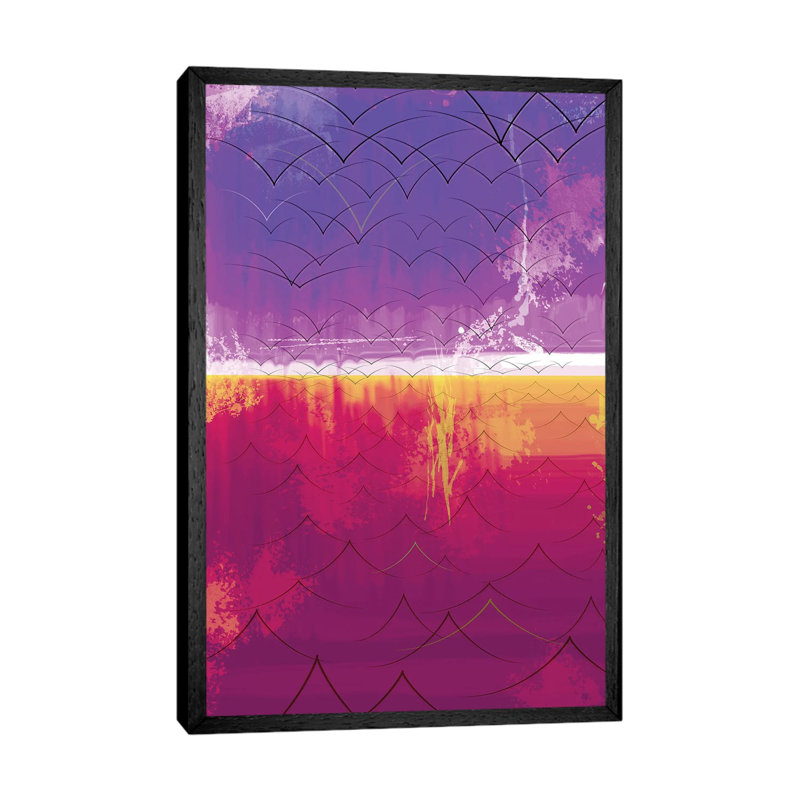 The Edge Of The World, 2014 by Francois Domain - Floater Frame Gallery-Wrapped Canvas Giclée on Canvas, Black Framed Canvas