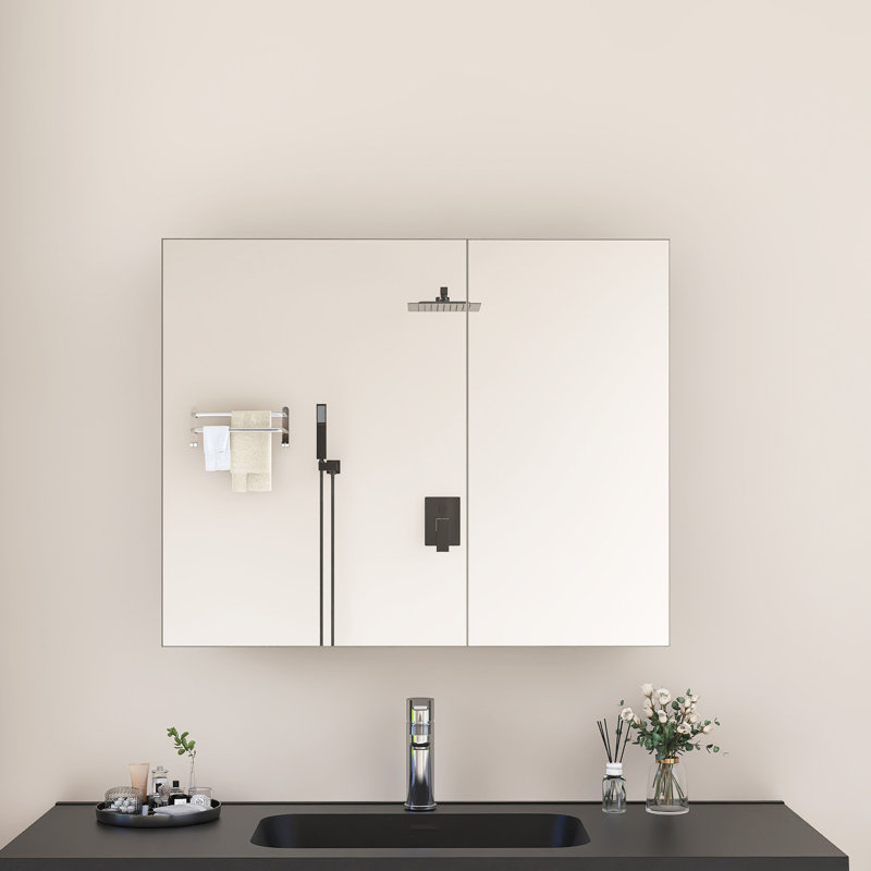 Pharmacie rectangulaire avec miroir, 30"