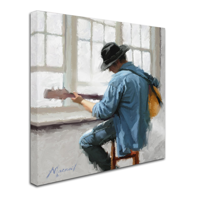 «Armand Guitare» par Armand, reproduction sur toile, H 35 po x l 35 po x P 2 po
