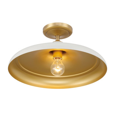 1 LIGHT SEMI FLUSH