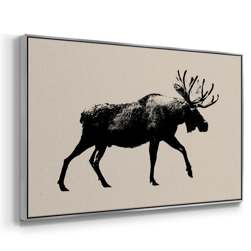 Wild Ambler I, peinture sur toile encadrée, H 25 po x l 37 po x P 2 po, Encadrement argenté