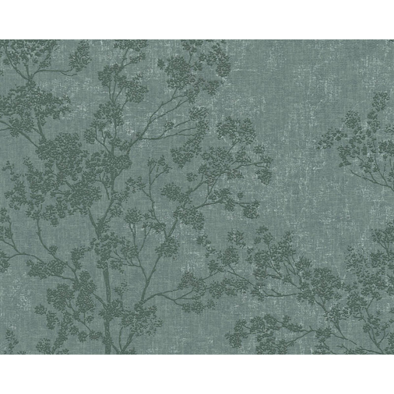 Rouleau de papier peint texturé L 21 pi x l 33 po, Vert foncé