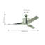 Dixion 56cm Ceiling Fan with LED Lights