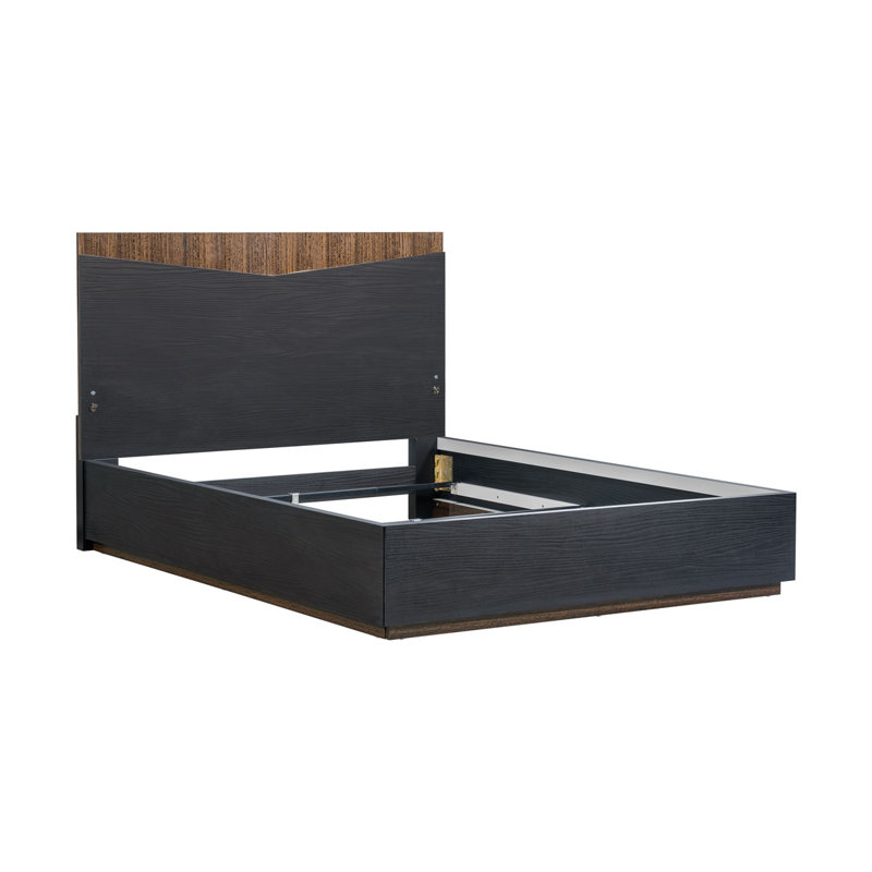 Kayner Bed With LED Lights - Charcoal, Queen