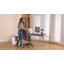 Fauteuil de direction ergonomique à haut dossier avec accoudoirs rabattables Kroen (gris)-1176220949