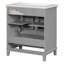 Meuble-lavabo simple 30 po avec comptoir en céramique-645852390