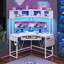 Bureau triangulaire avec huche Athelia-96917414