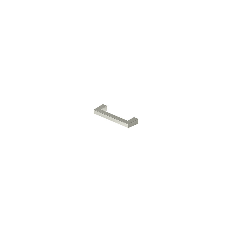 Deltana SBP35U14 Modern Square Bar Pull, 3-1/2", HD, Solid Brass in Polished Nickel, Polished Nickel