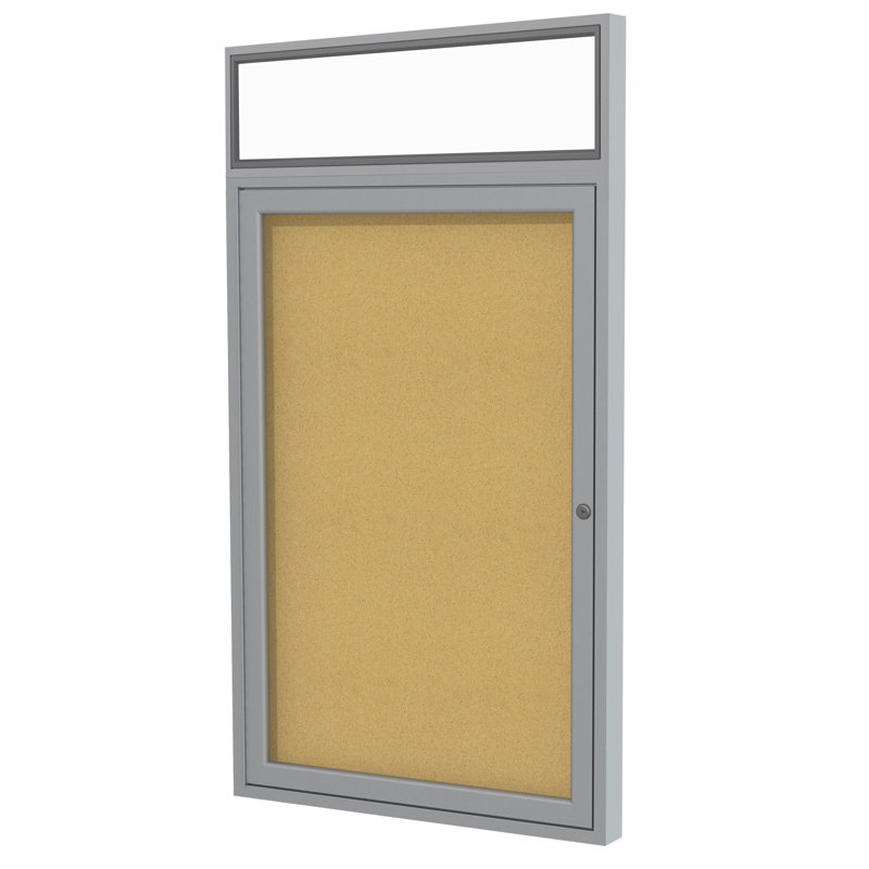 Cork Corkboard / Bulletin Board, 3' H x 2' W, Satin