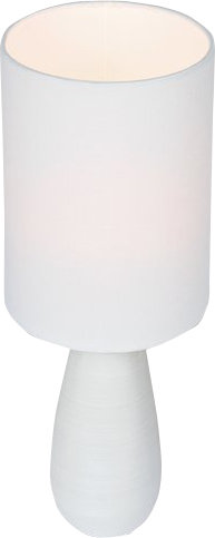 Lampe de table standard Torbert, Blanc, Blanc, H 17 po x l 6 po x P 6 po