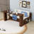 Wood Daybed with Desk and Storage Drawers and Shelves-1046671659-1046671657