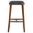 Jason Mid-Century Modern PU Leather Bar Stool Black Brown Solid Wood 13X17x30 Inches-542459701