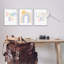 «Dream Big Little One Happy Sun Rainbow» par Lisa Larson, ensemble de 3 reproductions d'art textuel-151483312-151483314