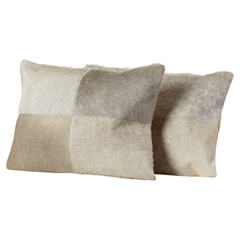Alanea Patchwork Feather Throw Pillow