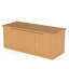 Boîte de rangement en bois 112 gallons pour rangement de coussins de patio et d'outils de jardin-116244686