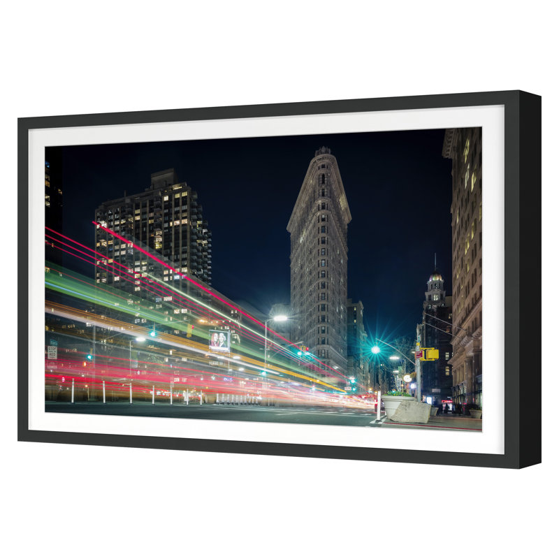 Flat Iron Print, Black, 20" H x 30" W