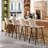 Upholstered 27" Counter Stool With Metal Frame-922861235