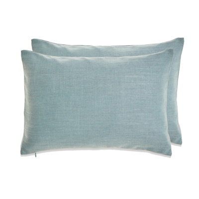 Cotton Blend Reversible Throw Pillow