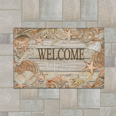 Welcome Shellax Chenille Indoor / Outdoor Rug