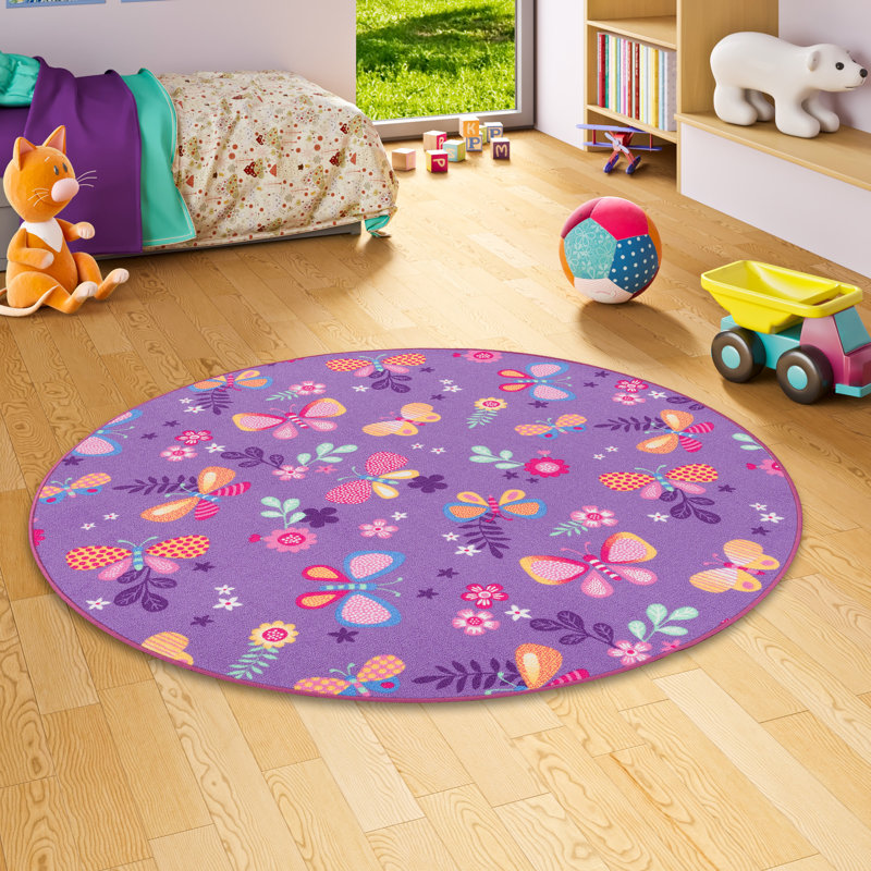 Frenette Tufted Purple Rug, Runner 100 x 300cm