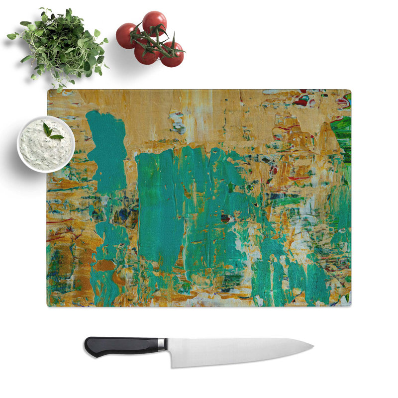Tempered Glass Art Painting Vol.177 Chopping Board, 39 cm W x 28.5 cm L