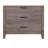 Brownish Gray Finish 1Pc Bedroom Chest Of 5 Drawers Melamine Laminate Dark Metal Hardware Corner Rivets