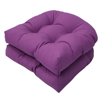 Set Of 2 Outdoor Chair Cushions – 19"x19" Purple by Lark Manor
