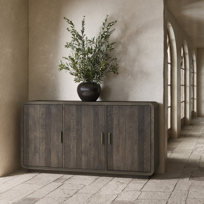 Buffet de 63 po de largeur Thompkins, Brun foncé