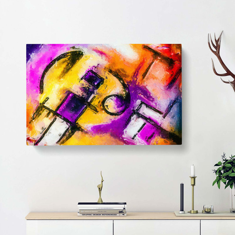 Abstract Art Painting Vol.56 - Wrapped Canvas, 50cm H x 76cm W x 3cm D