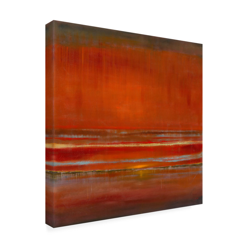 Décoration murale d'extérieur toutes saisons Manny Rio «Red Horizon», L 24 po x H 24 po