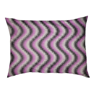 Coussin de lit à rayures ondulées pour chat Campion