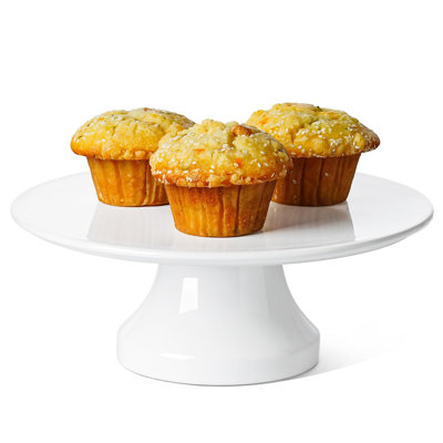 10 Inch Cake Stand Ceramic Cake Stands For Party Round Dessert And Cupcake Stand White