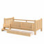 Lit pour enfant peu encombrant avec rangement, conception en bois massif, parfait pour une maison moderne