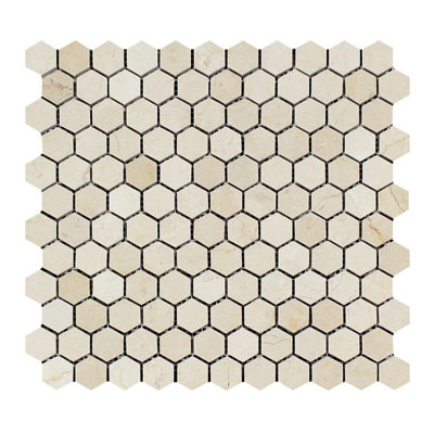 Marble Honeycomb Mosaic Wall & Floor Tile