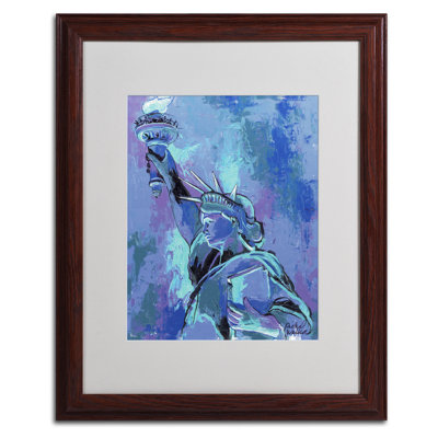 « statue of liberty 2 », reproduction d’art sur toile encadrée