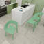Chaise de patio d'extérieur, conception monobloc en polypropylène-2103940262