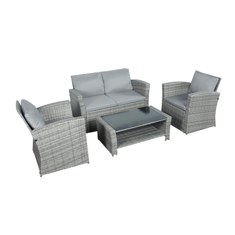 Annanya 4 - Person Seating Group with Cushions