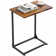 Gilsum Wood C Table End Table with Metal Base for Sofa, Bed Side