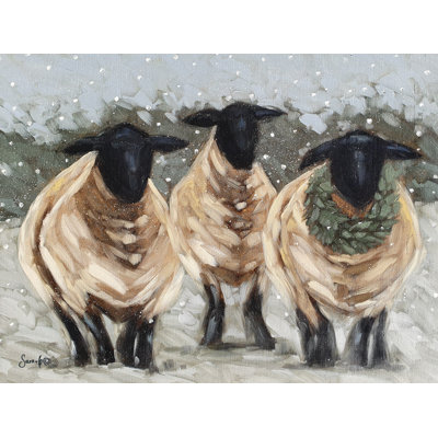 «Ayvar A Snowy Day On Canvas» par Sara G. Designs Print