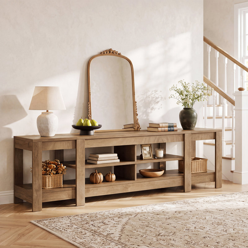 Console très longue 78,7 po avec tablettes de rangement